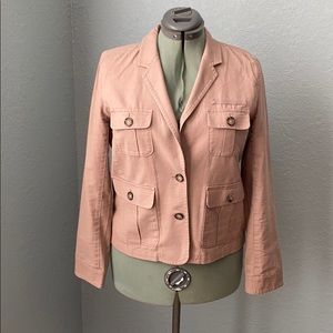 Banana Republic -Cocoa/rose colored Linen blazer